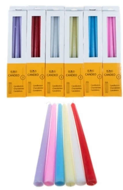 10" Unscented Taper Candles - Assorted