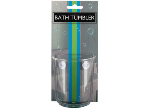 Bath Tumbler with Suction Cups - Case of 24