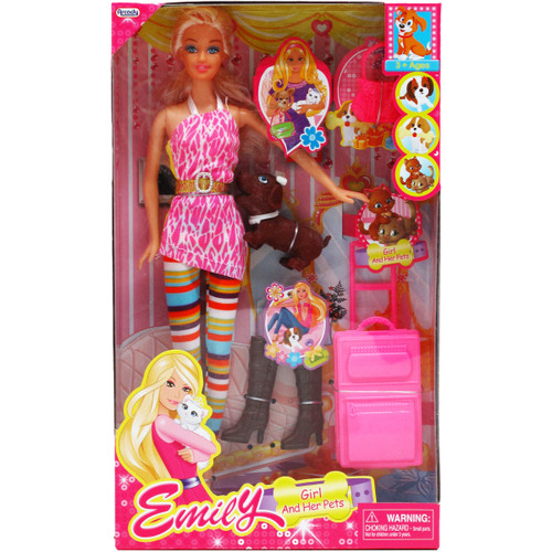 12" Emily Doll with Accessories Play Set