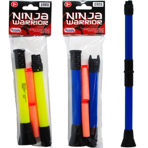 13" Assorted Color Ninja Soft Dart Launcher
