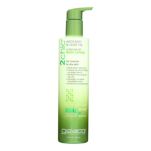 Giovanni Hair Care Products 2chic Body Lotion - Ultra-Moist Avocado and Olive - 8.5 fl oz