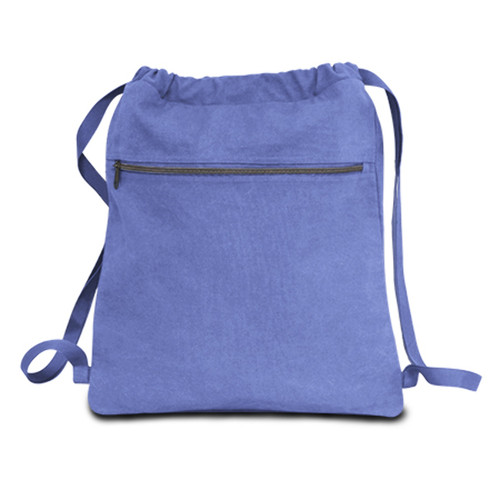 14" Classic Dyed Canvas Drawstring Backpack - Periwinkle
