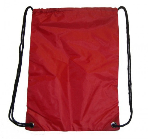 19" Basic Red Drawstring Backpack