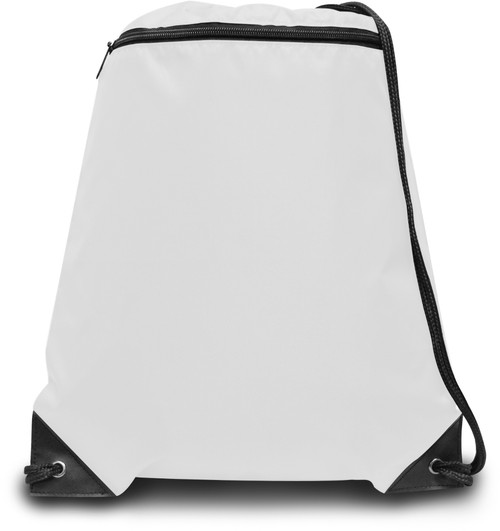 14" Classic Drawstring Backpack - White