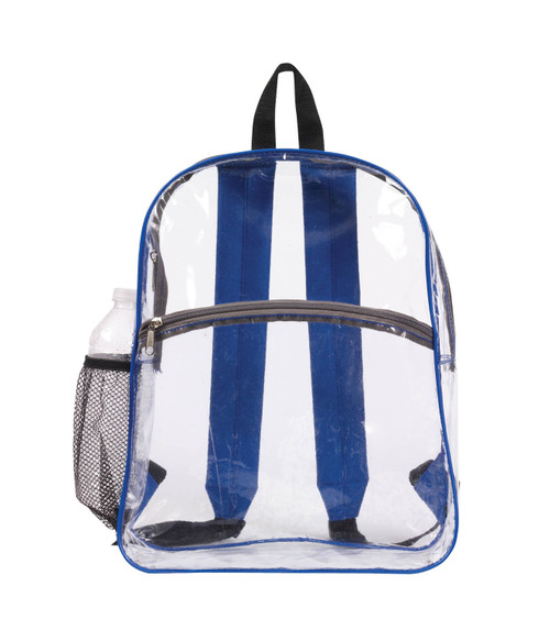 15" Classic Clear Backpack - Royal Blue