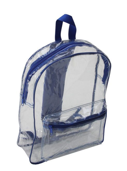 Clear Security Backpack - Royal Blue