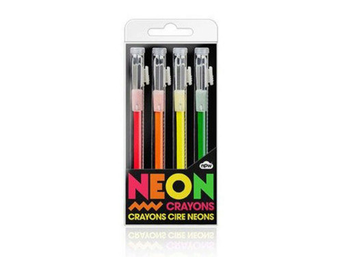 Neon Crayons 4 Pack - Case of 24