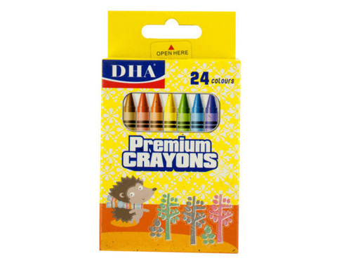 Colored Crayons Set - Case of 36