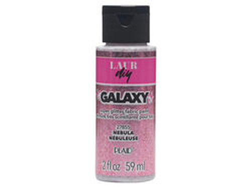 2 Oz Glitter Fabric Paint in Nebula Pink - Case of 48