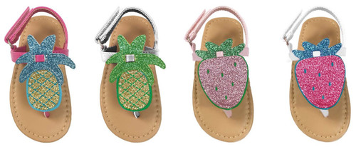 Toddler Girl's Glitter Fruit Sandal - Assorted