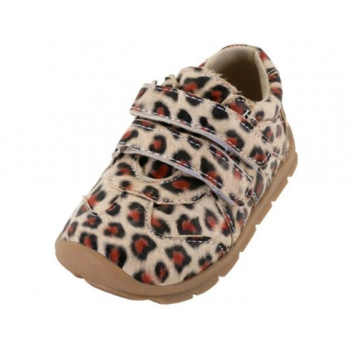 Toddlers' Leopard Print with Velcro Sneaker - Size: 3-8
