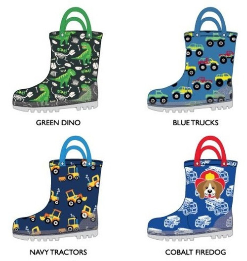 Toddler Boys' Printed Rainboots