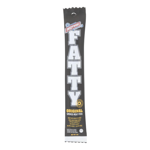 Sweetwood Jerky Company Meat Stick - Fatty - Original - Case of 20 - 2 oz