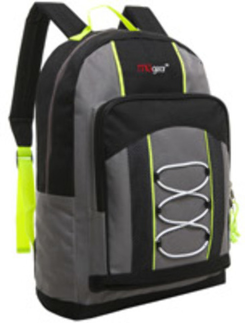 15" Classic Bungee Pocket Backpack - Grey