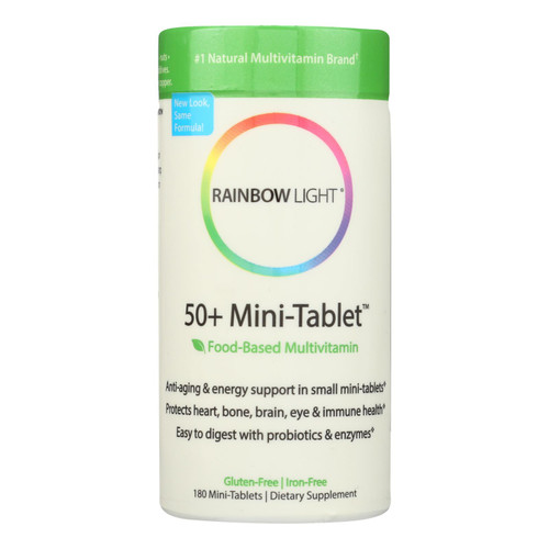 Rainbow Light 50 plus Mini-Tab Age-Defense Formula - 180 Tablets