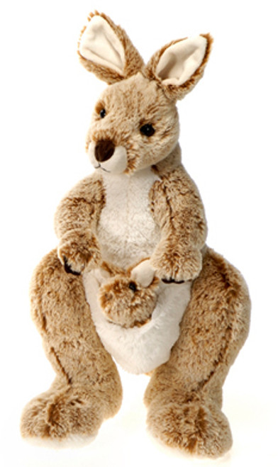 14" Kangaroo with Baby Plush Toy