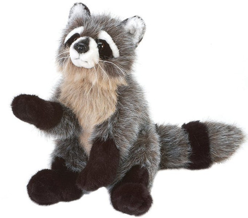 12" Sitting Raccoon Plush Toy