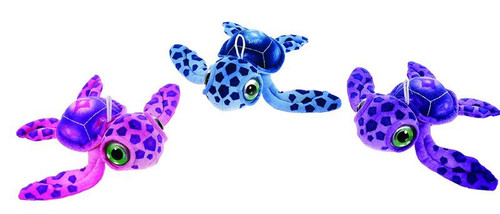 12" Big Eyes Sea Turtle Plush Toy - Assorted Colors