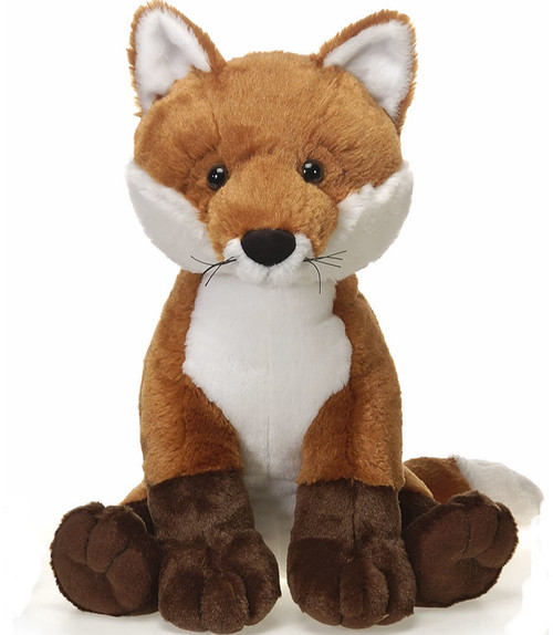 15.5" Sitting Red Fox Plush Toy