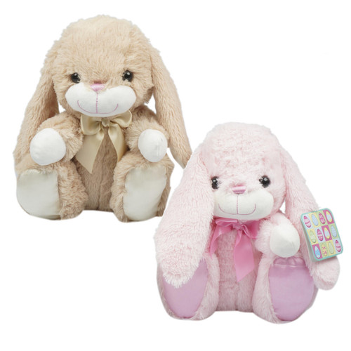 14" Sitting Thumper Bunny Plush Toy - Assorted Colors