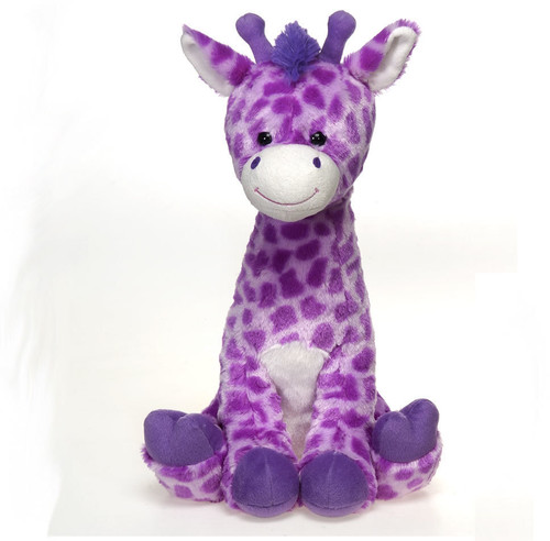 17" Lavender Sitting Giraffe Plush Toy