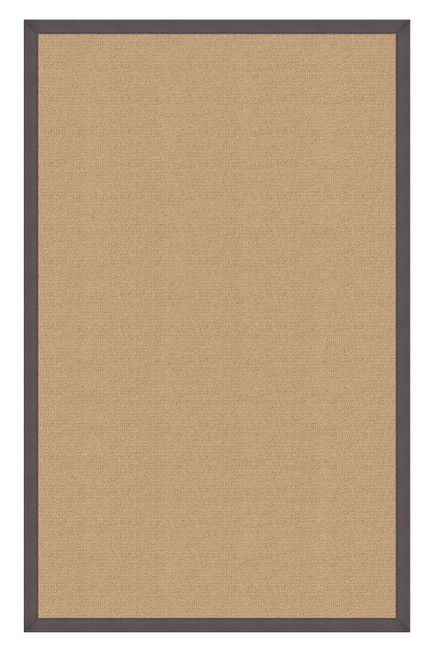 0.25" x 30" x 144" Wool and Latex Beige and Gray Wool Rug