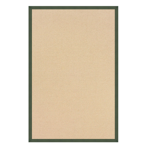 0.25" x 118" x 156" Wool and Latex Brown and Green Machine Tufted Wool Rug