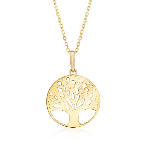Classic Mother of Tree of Life Necklace in 18K Gold Plated