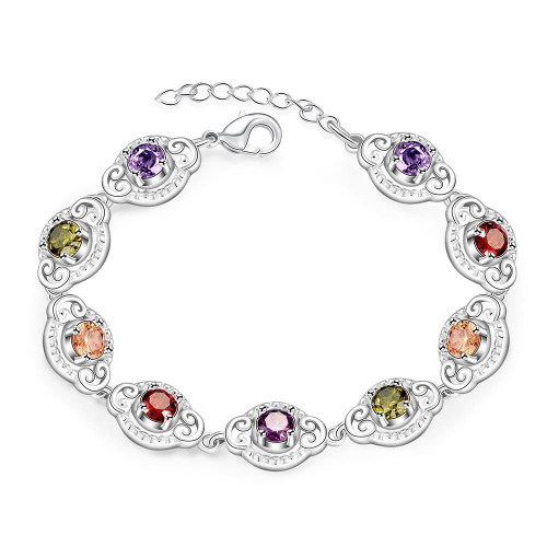 Rainbow Fashion 7.8" Bracelet