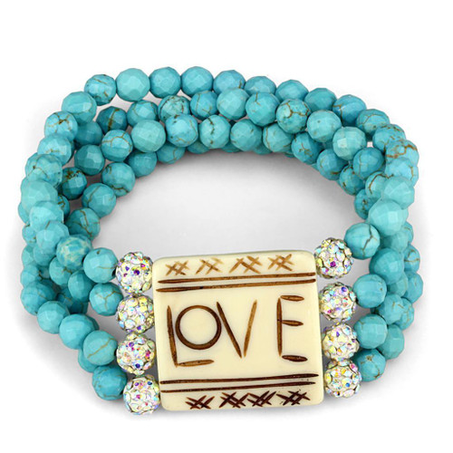 Sea Blue Love Bracelet