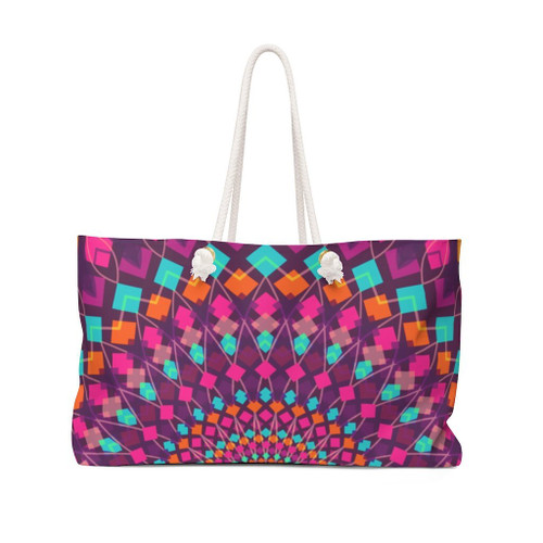 Kaleidoscope Style Weekender Tote Bag