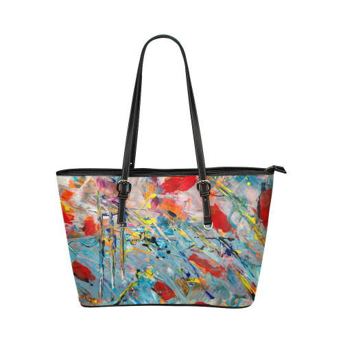 Colorful Abstract Paint Print Design Tote Bag
