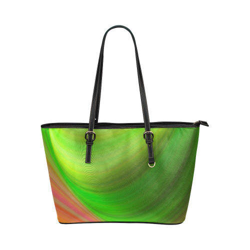 Gradient Style Pink Green Tote Bag