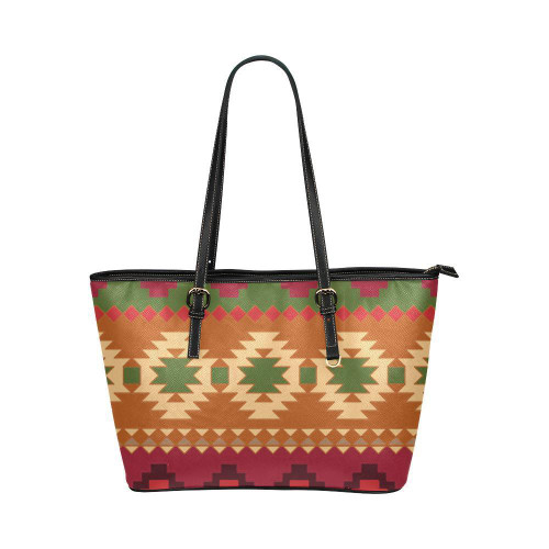 Tote Bags, Brown Geometric Style Bag
