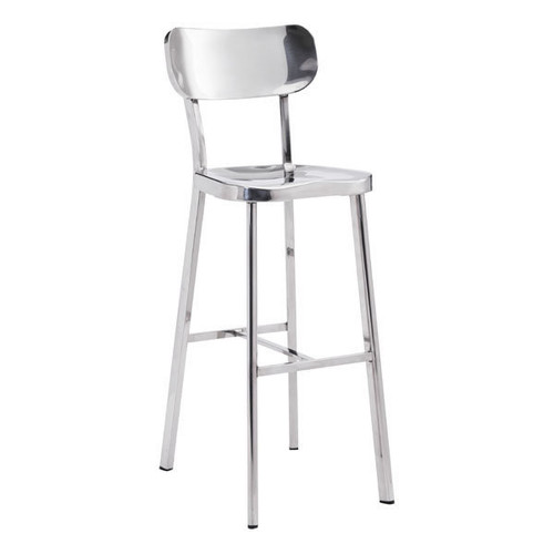 Bar Chair Stainless Steel - Polished Stainless Steel
