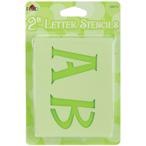 Plaid Stencils - Value Packs - Letter Stencils - Genie 2 inch