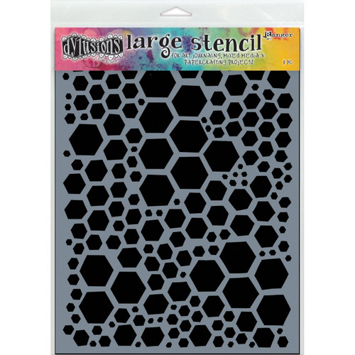 Ranger Dylusions Stencils Honeycomb Large