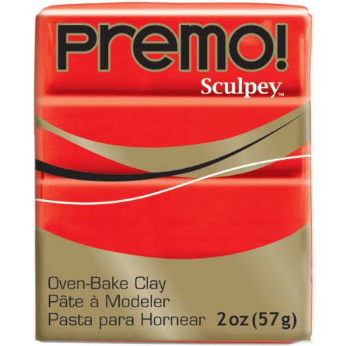Premo Sculpey Polymer Clay 2 Ounces-Cadmium Red