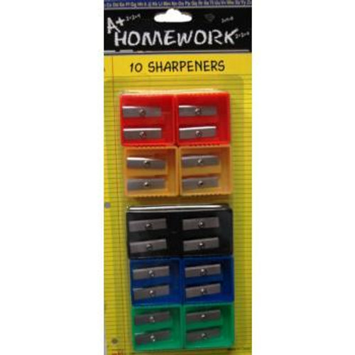 Duel Blades Pencil Sharpeners - 10 count