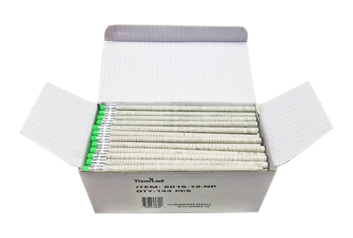 #2 Recycled Newspaper Pencils with Eraser - 144 Count
