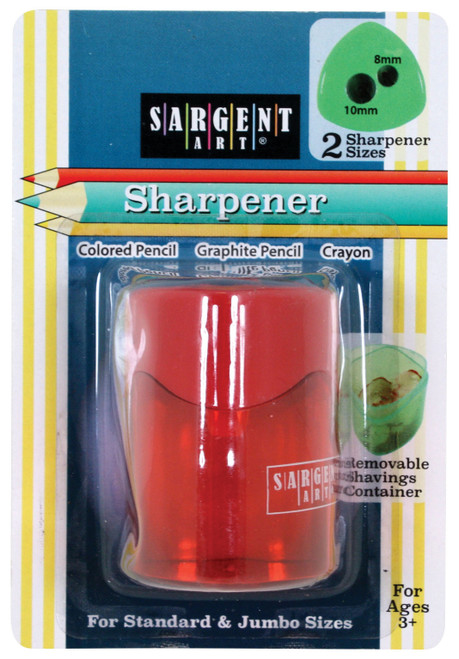 Pencil Sharpener 2 Hole - Red