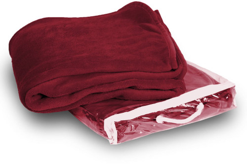 Micro-Plush Fleece Blanket-Burgundy