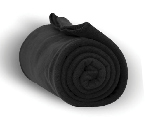 Heavy Weight Fleece Blanket Throw - 50" x 60"-Black