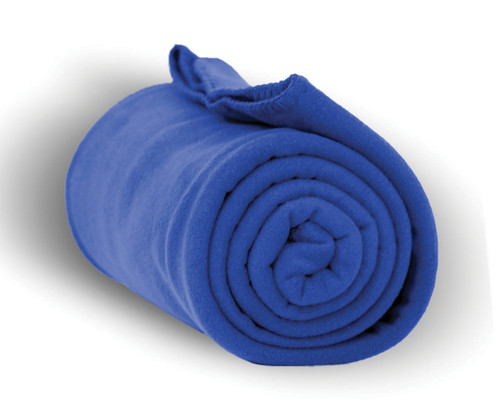 Heavy Weight Fleece Blanket Throw - 50" x 60"-Royal
