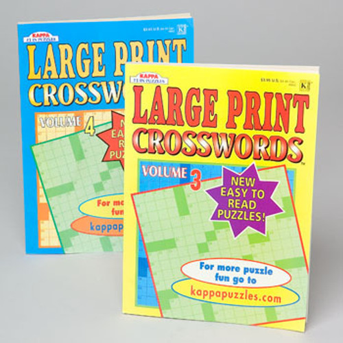 Bulk ct (120) Large Print Crossword Puzzle