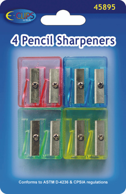 Bulk ct (48) Pencil Sharpeners - 4 Pack