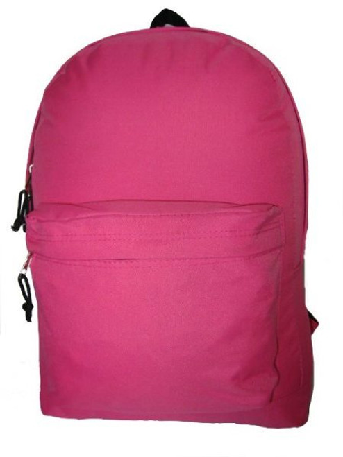 18" Basic Backpack - Hot Pink