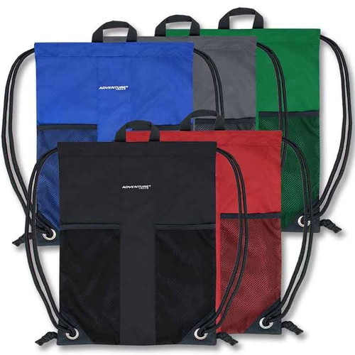Bulk ct (48) 18" Classic Drawstring Backpack - Assorted Colors