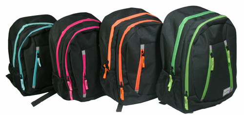 Bulk ct (12) 18" Arctic Star Premium Metro Backpack - 4 Assorted Colors