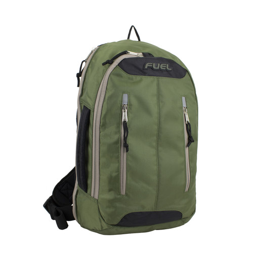 Bulk ct (12) 18" Fuel Premium Crossbody Backpack - Hunter Green